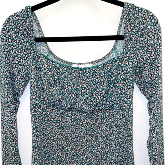 NWT Lush Floral Long Sleeve Midi Dress - Picture 5 of 5